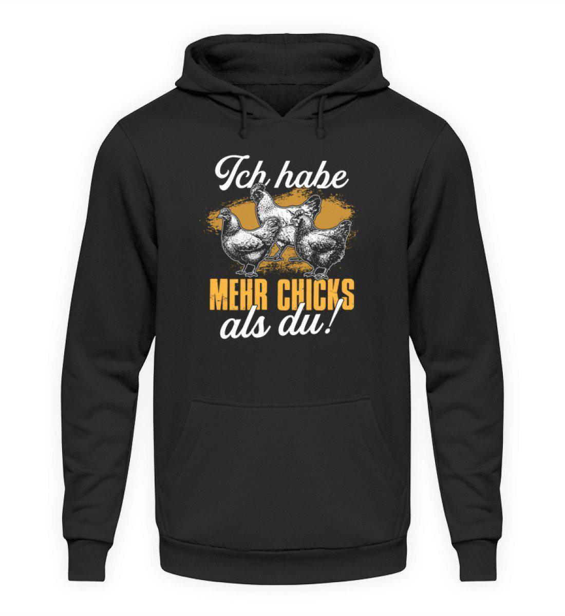 Mehr Chicks als du · Unisex Kapuzenpullover Hoodie-Unisex Hoodie-Jet Black-S-Agrarstarz