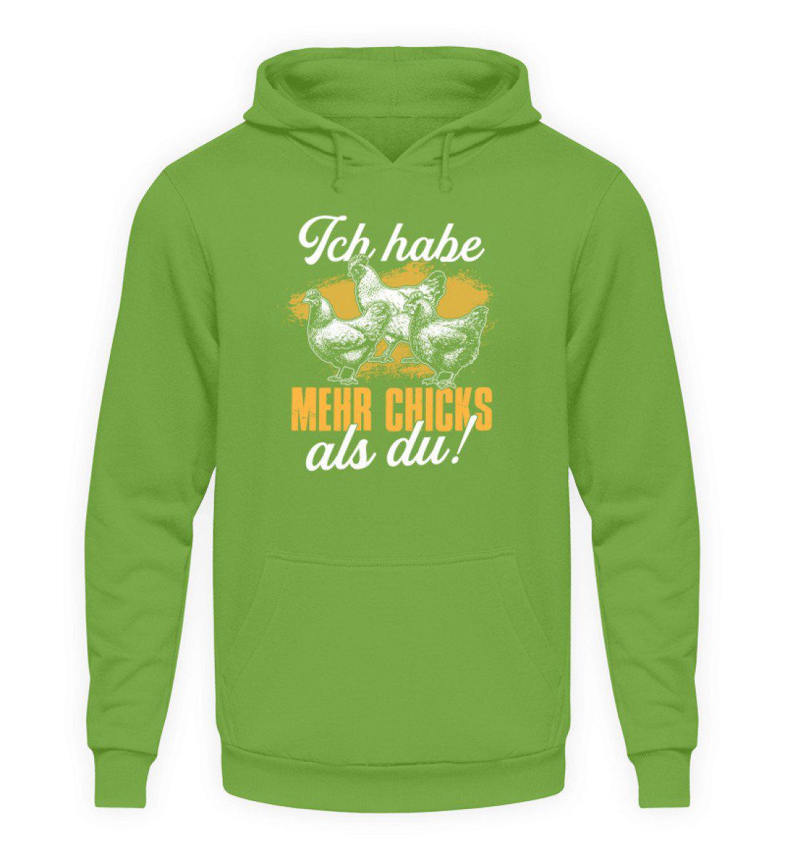 Mehr Chicks als du · Unisex Kapuzenpullover Hoodie-Unisex Hoodie-LimeGreen-S-Agrarstarz