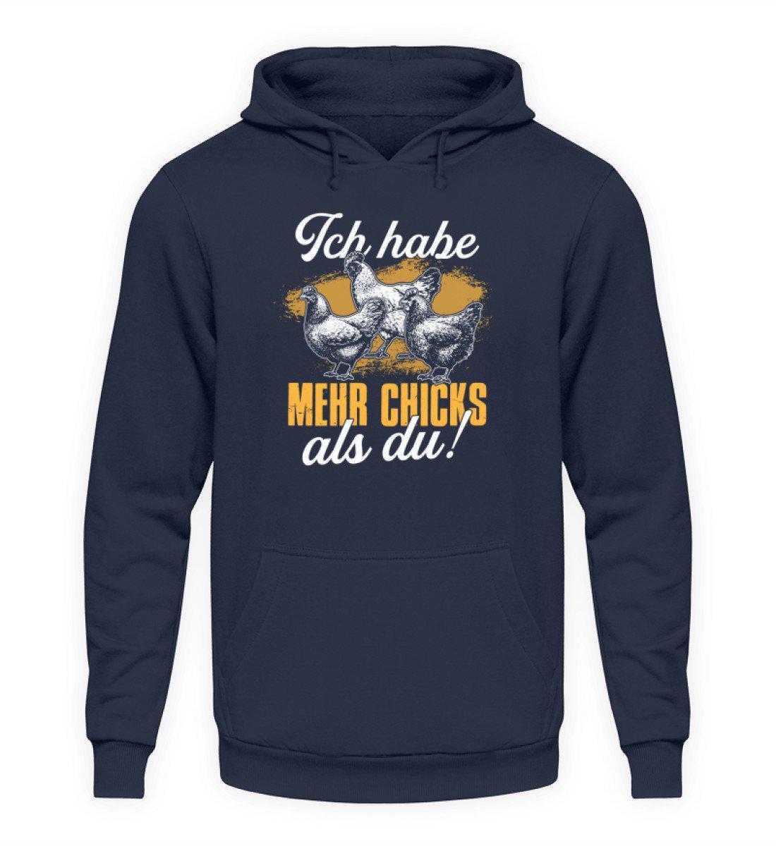 Mehr Chicks als du · Unisex Kapuzenpullover Hoodie-Unisex Hoodie-Oxford Navy-S-Agrarstarz