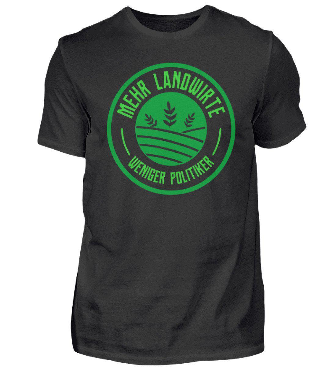 Mehr Landwirte · Herren T-Shirt-Herren Basic T-Shirt-Black-S-Agrarstarz