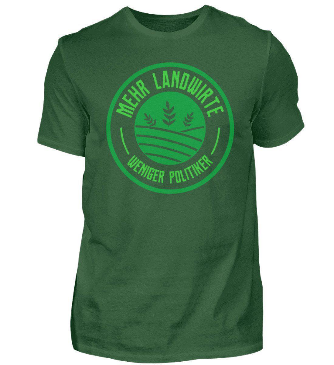 Mehr Landwirte · Herren T-Shirt-Herren Basic T-Shirt-Bottle Green-S-Agrarstarz