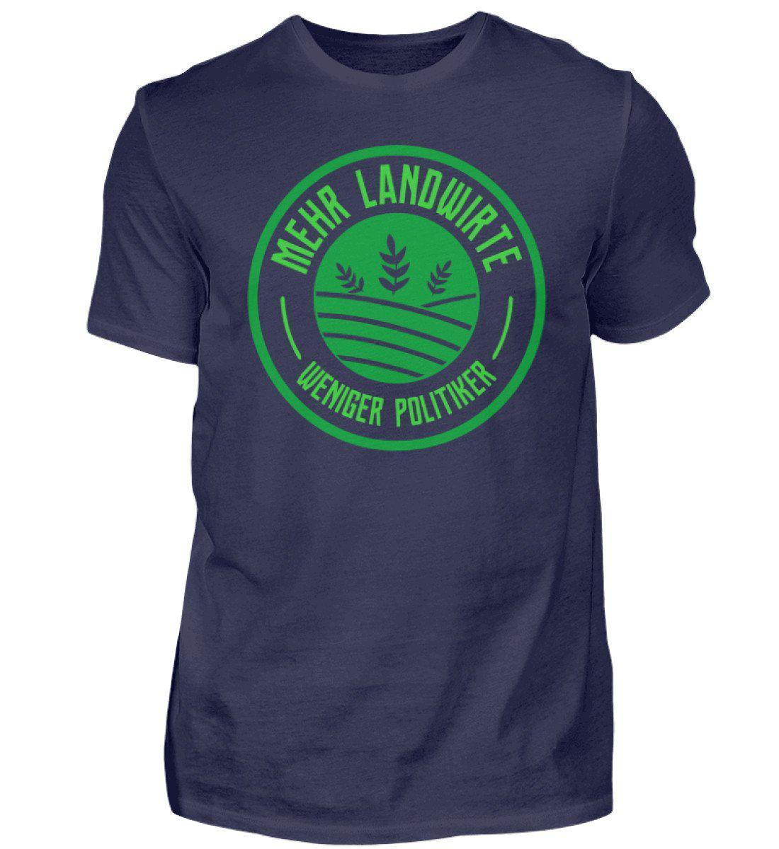 Mehr Landwirte · Herren T-Shirt-Herren Basic T-Shirt-Navy-S-Agrarstarz