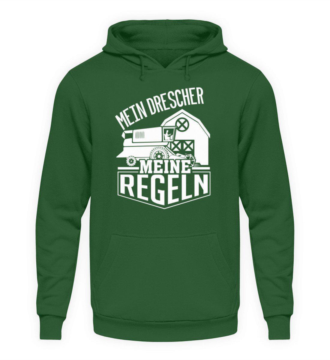 Mein Drescher meine Regeln · Unisex Kapuzenpullover Hoodie-Unisex Hoodie-Bottle Green-L-Agrarstarz