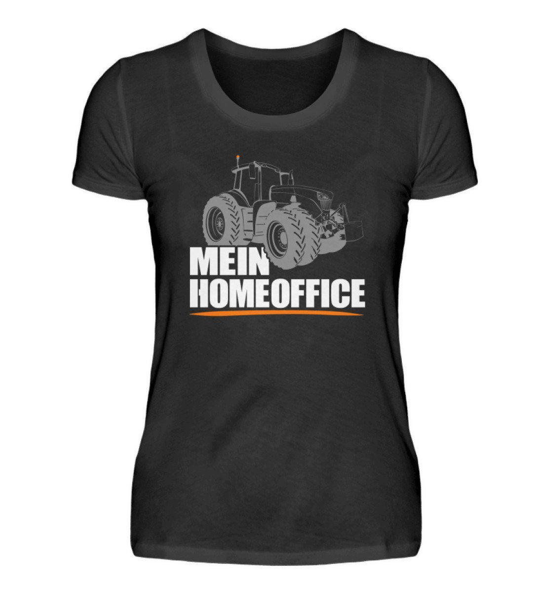 Mein Homeoffice · Damen T-Shirt-Damen Basic T-Shirt-Black-S-Agrarstarz