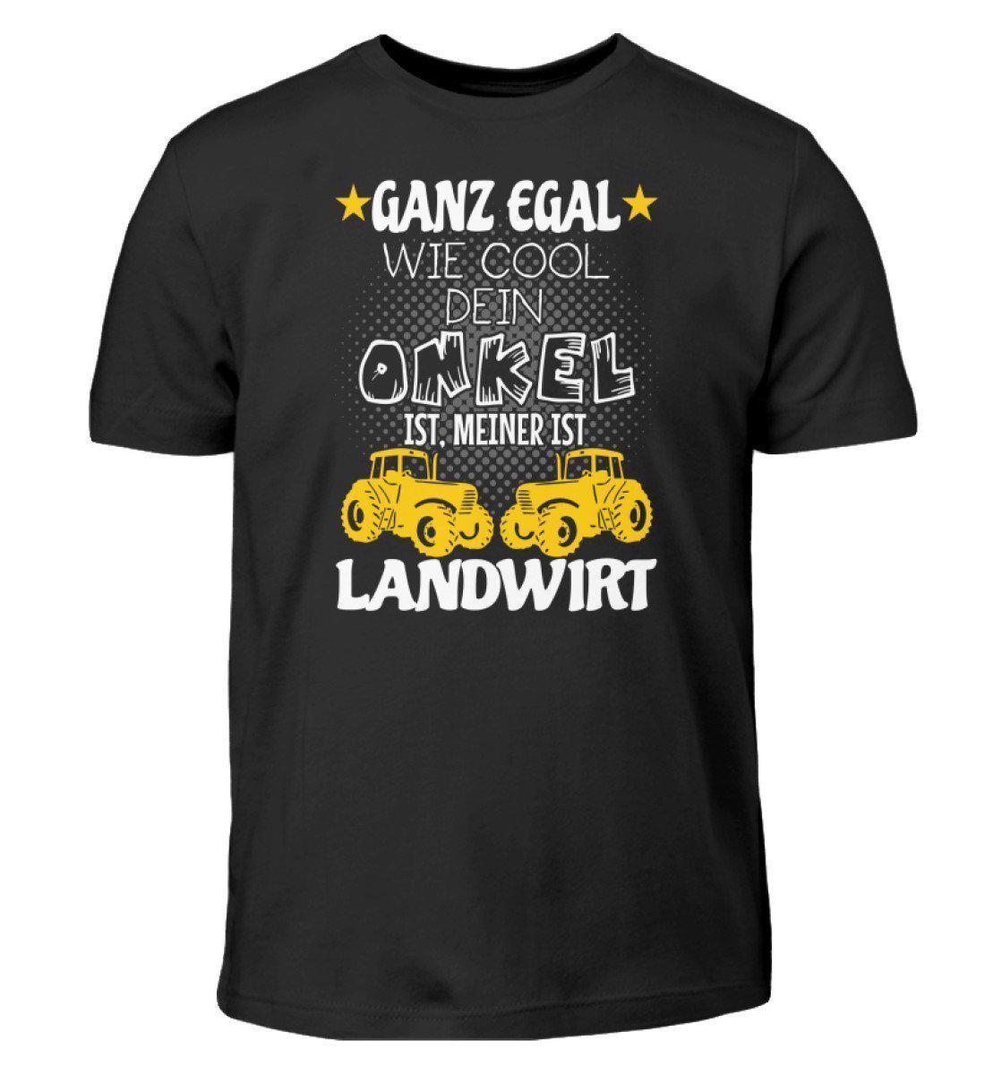 Mein Onkel ist Landwirt · Kinder T-Shirt-Kinder T-Shirt-Black-12/14 (152/164)-Agrarstarz