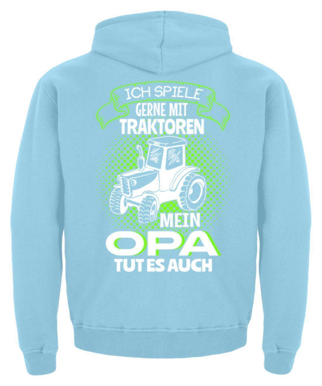 Mein Opa spielt mit Traktoren · Kinder Kapuzenpullover Hoodie-Kinder Hoodie-Agrarstarz