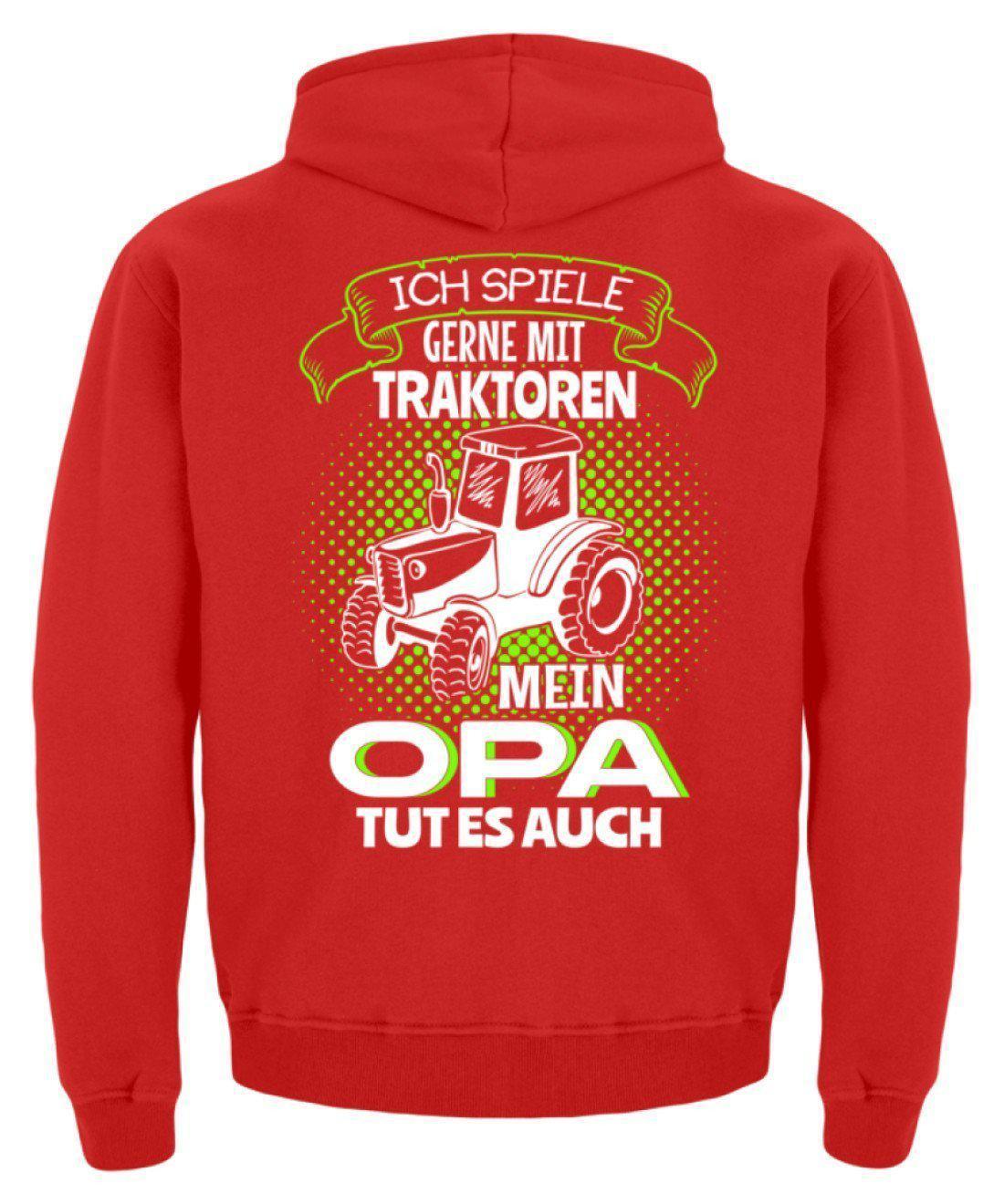 Mein Opa spielt mit Traktoren · Kinder Kapuzenpullover Hoodie-Kinder Hoodie-Agrarstarz
