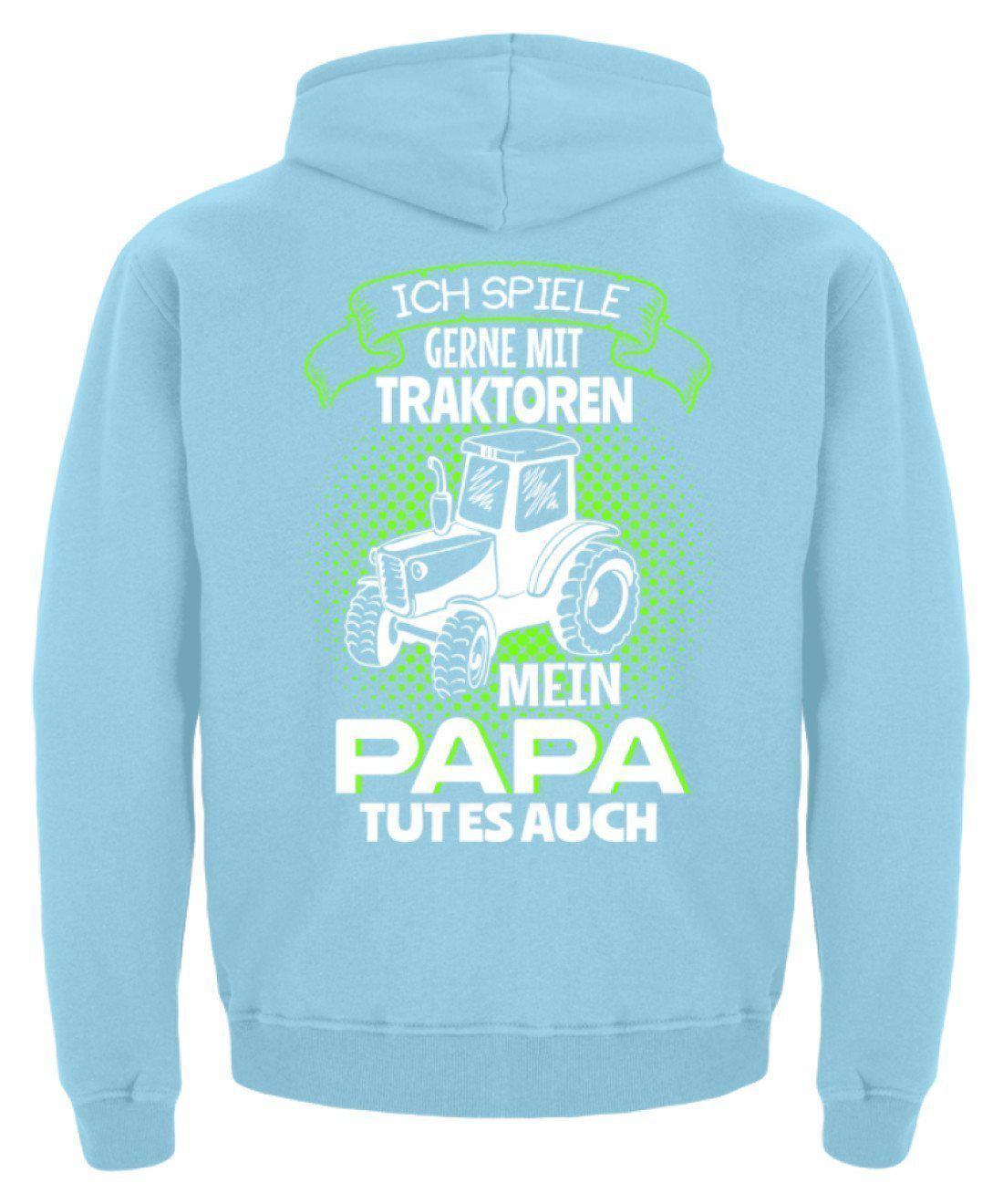 Mein Papa spielt mit Traktoren · Kinder Kapuzenpullover Hoodie-Kinder Hoodie-Agrarstarz