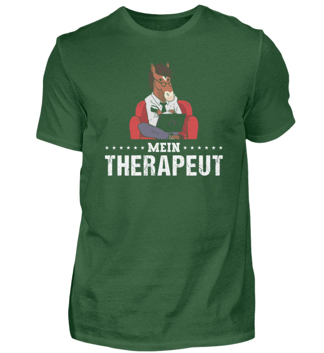 Mein Therapeut Pferd · Herren T-Shirt-Herren Basic T-Shirt-Bottle Green-S-Agrarstarz