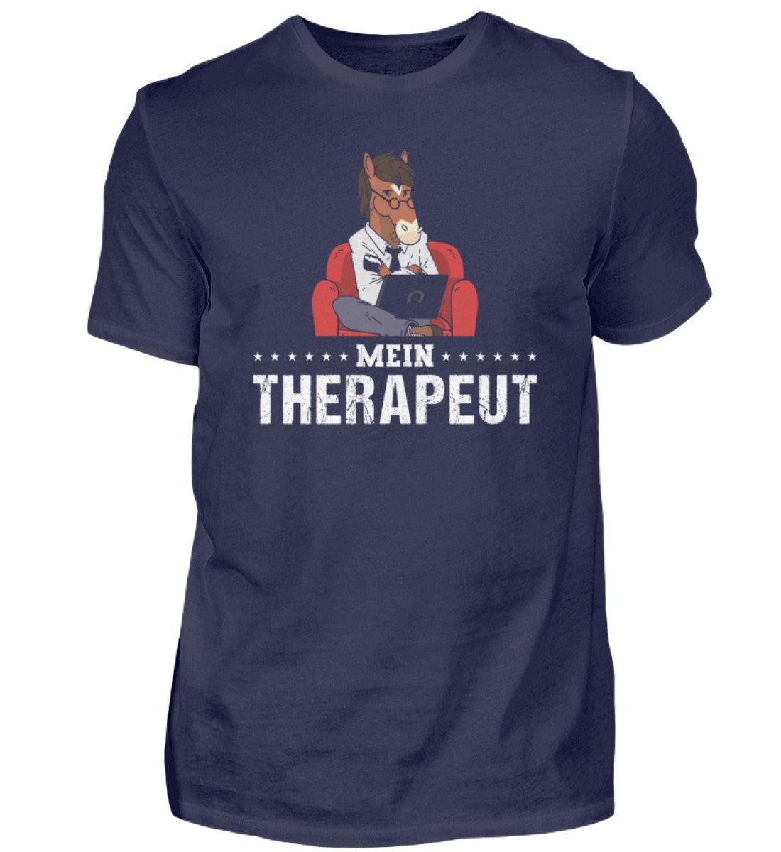 Mein Therapeut Pferd · Herren T-Shirt-Herren Basic T-Shirt-Navy-S-Agrarstarz