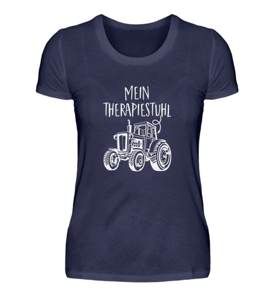 Mein Therapiestuhl · Damen T-Shirt-Damen Basic T-Shirt-Navy-S-Agrarstarz