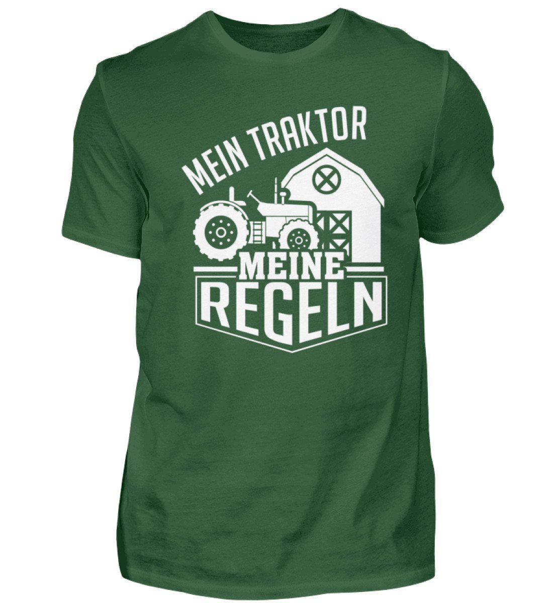 Mein Traktor meine Regeln · Herren T-Shirt-Herren Basic T-Shirt-Bottle Green-S-Agrarstarz