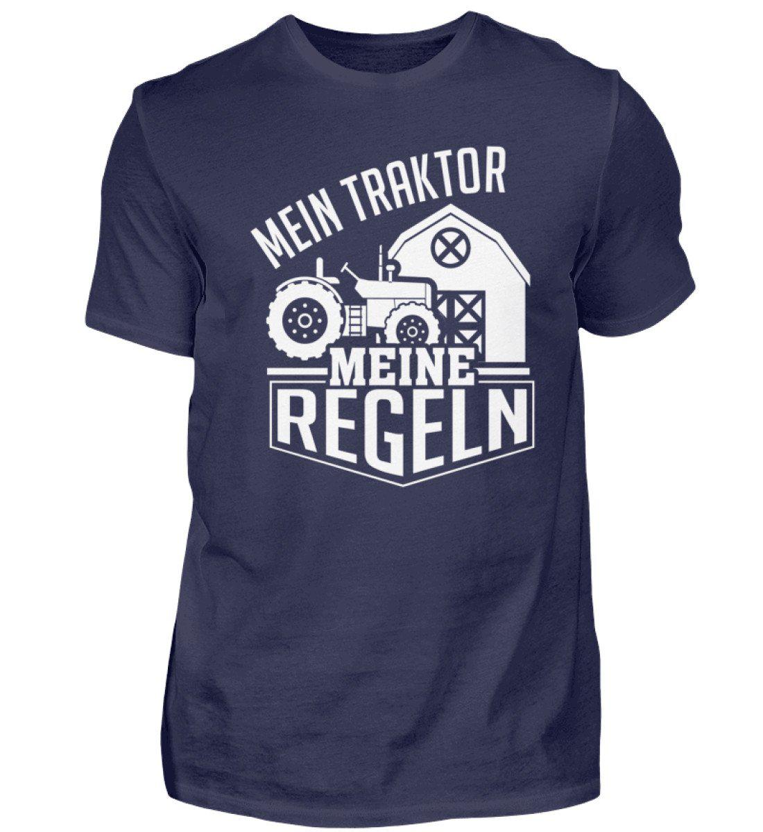 Mein Traktor meine Regeln · Herren T-Shirt-Herren Basic T-Shirt-Navy-S-Agrarstarz