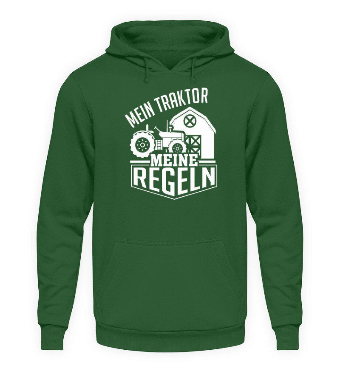 Mein Traktor meine Regeln · Unisex Kapuzenpullover Hoodie-Unisex Hoodie-Bottle Green-L-Agrarstarz