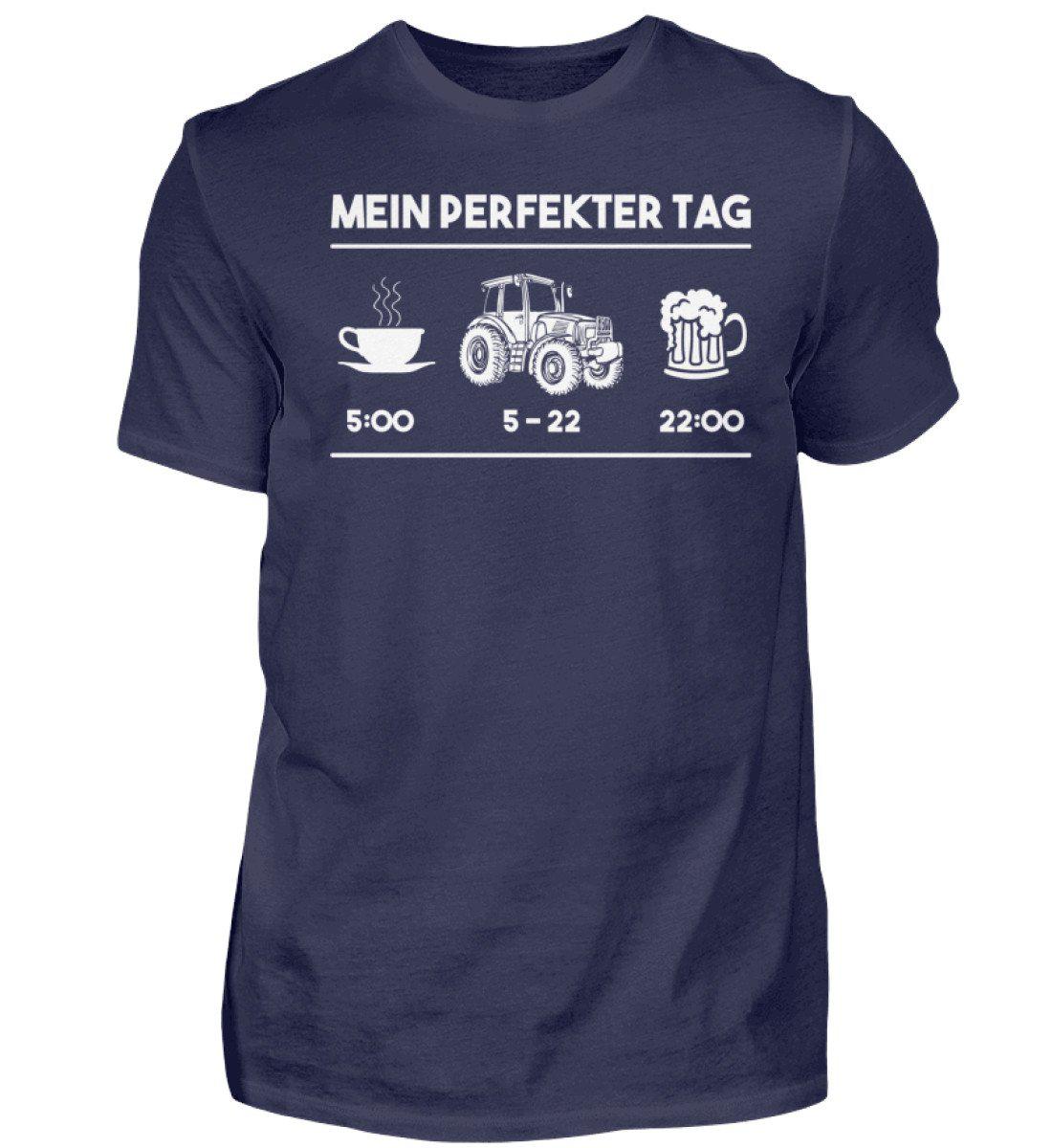 Mein perfekter Tag 1 · Herren T-Shirt-Herren Basic T-Shirt-Navy-S-Agrarstarz