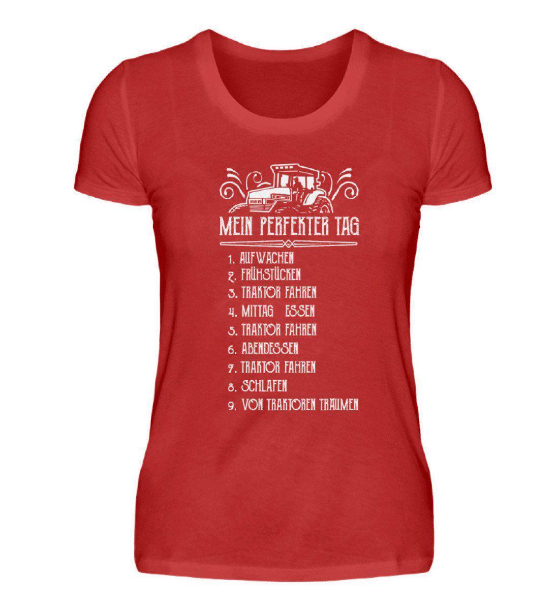 Mein perfekter Tag 2 · Damen T-Shirt-Damen Basic T-Shirt-Agrarstarz