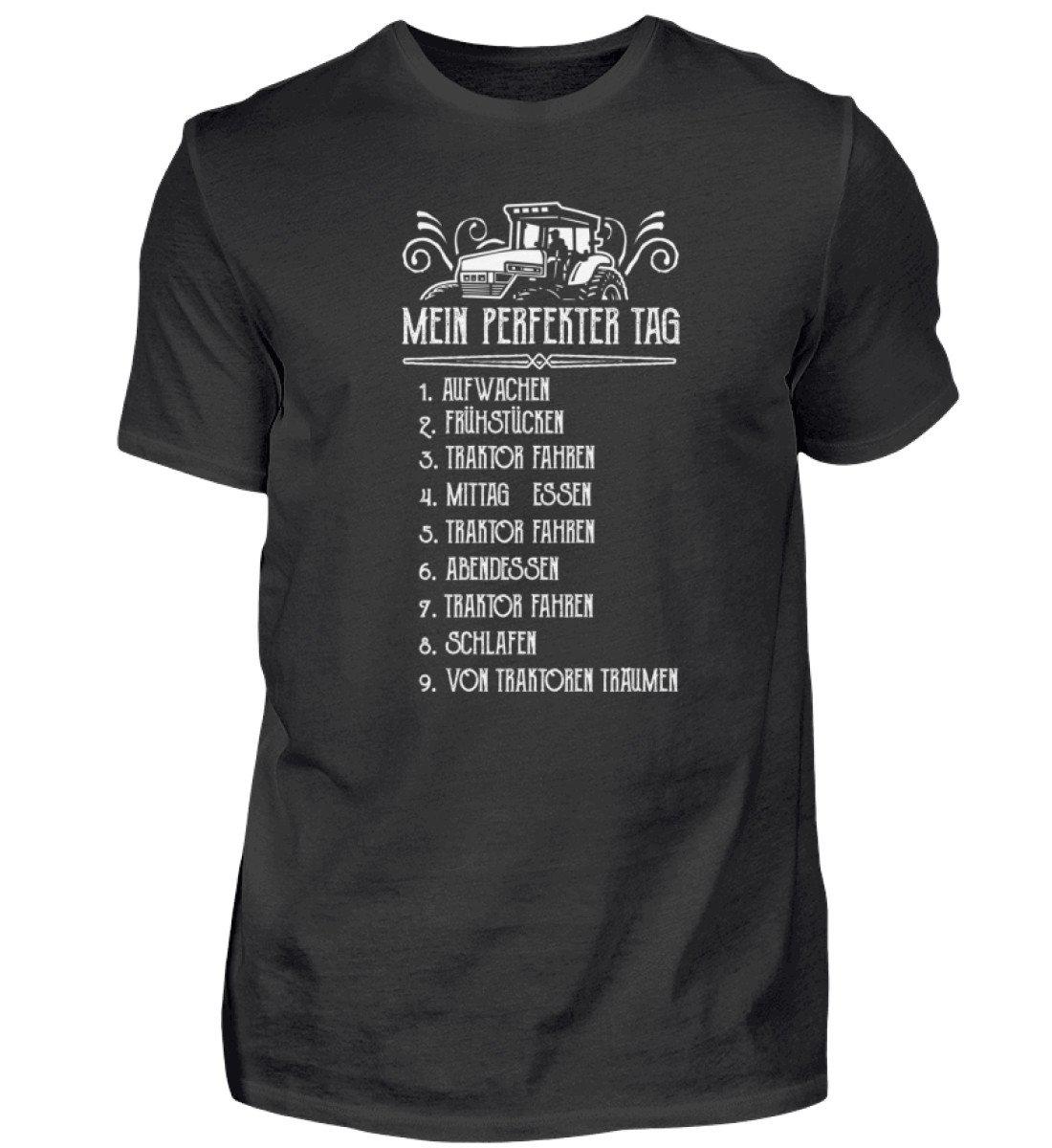 Mein perfekter Tag 2 · Herren T-Shirt-Herren Basic T-Shirt-Black-S-Agrarstarz