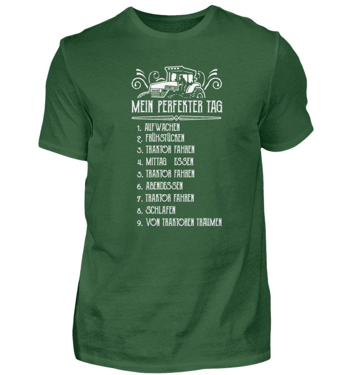 Mein perfekter Tag 2 · Herren T-Shirt-Herren Basic T-Shirt-Bottle Green-S-Agrarstarz