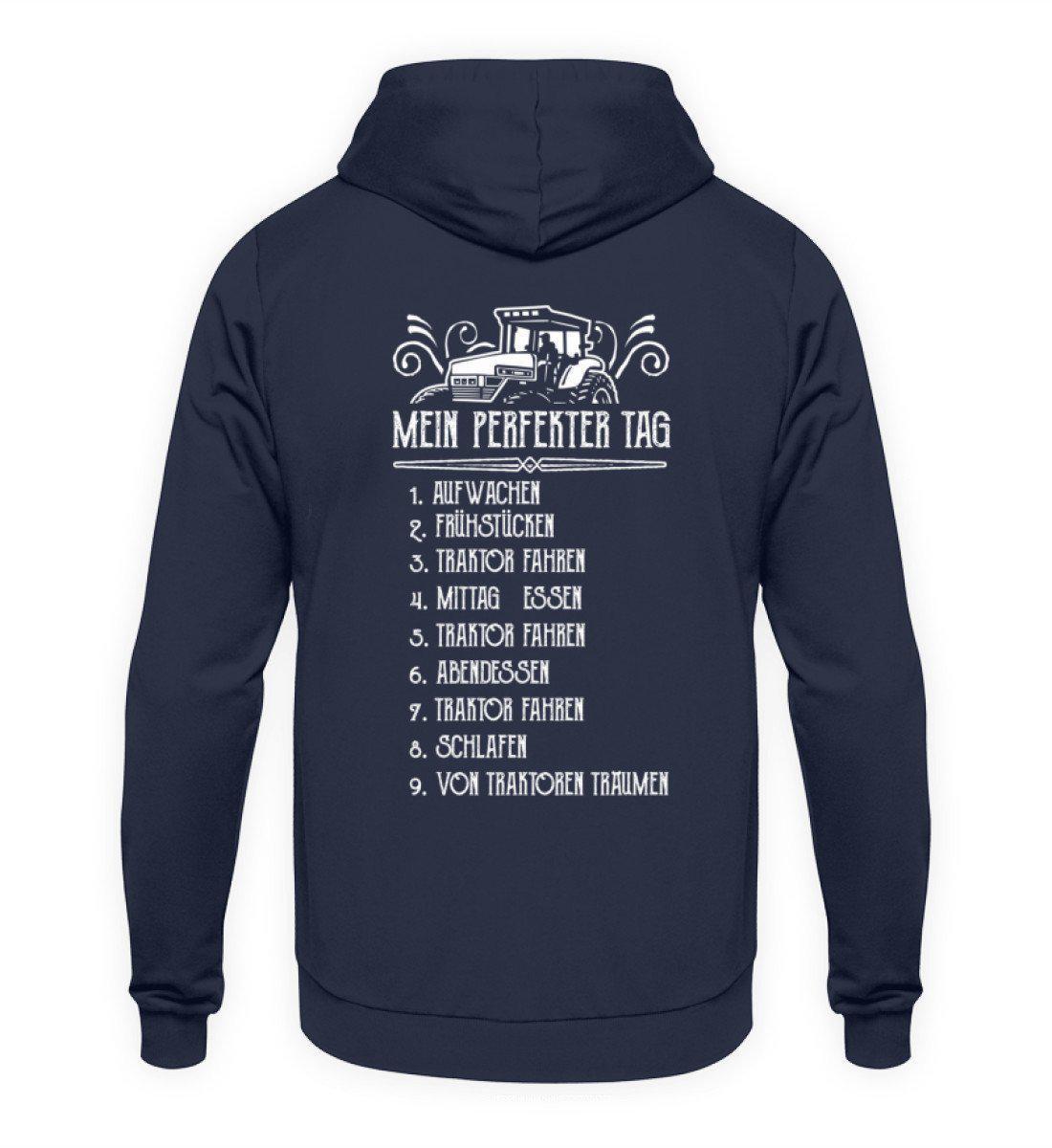 Mein perfekter Tag 2 · Unisex Kapuzenpullover Hoodie-Unisex Hoodie-Oxford Navy-L-Agrarstarz