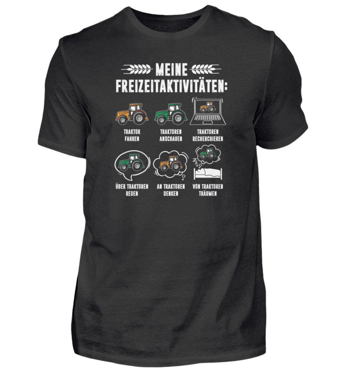 Meine Freizeitaktivitäten · Herren T-Shirt-Herren Basic T-Shirt-Black-S-Agrarstarz