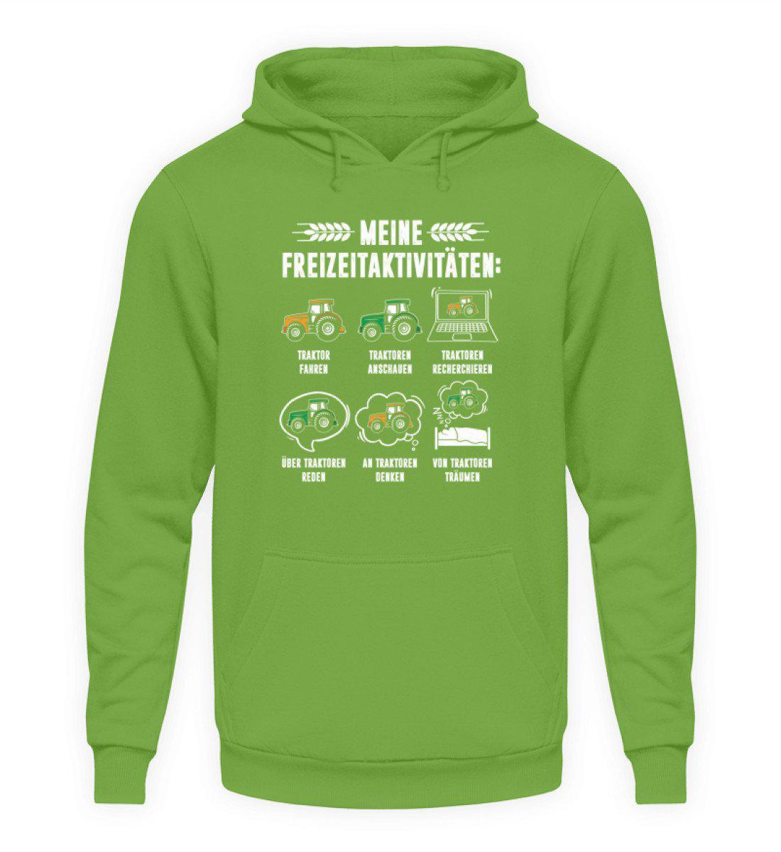 Meine Freizeitaktivitäten · Unisex Kapuzenpullover Hoodie-Unisex Hoodie-LimeGreen-S-Agrarstarz