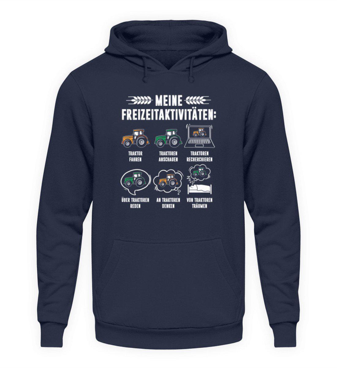 Meine Freizeitaktivitäten · Unisex Kapuzenpullover Hoodie-Unisex Hoodie-Oxford Navy-S-Agrarstarz