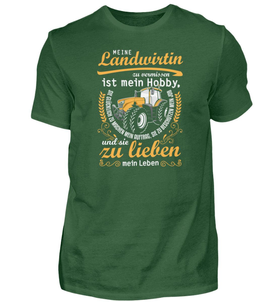 Meine Landwirtin vermissen · Herren T-Shirt-Herren Basic T-Shirt-Bottle Green-S-Agrarstarz
