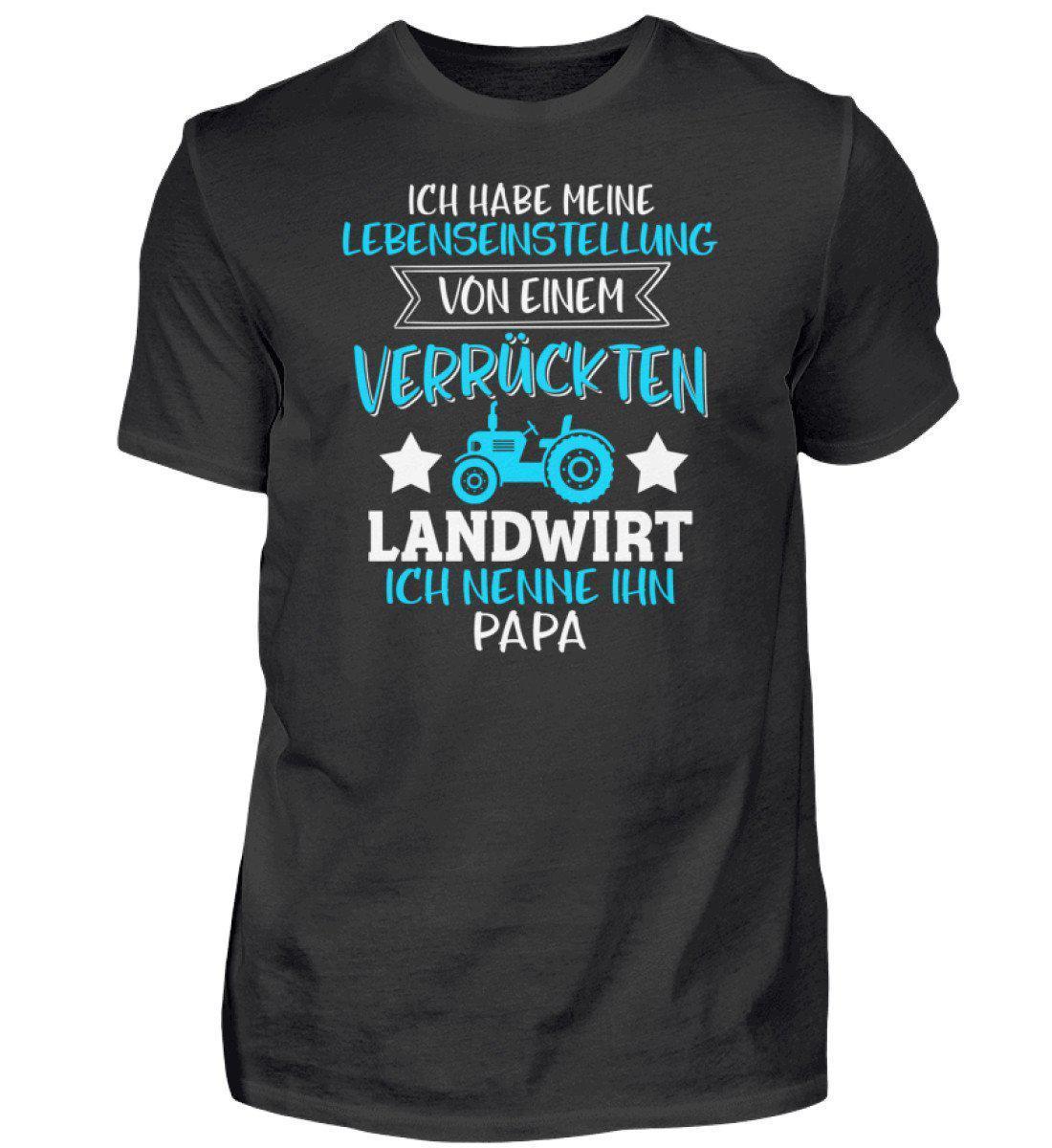 Meine Lebenseinstellung · Herren T-Shirt-Herren Basic T-Shirt-Black-S-Agrarstarz