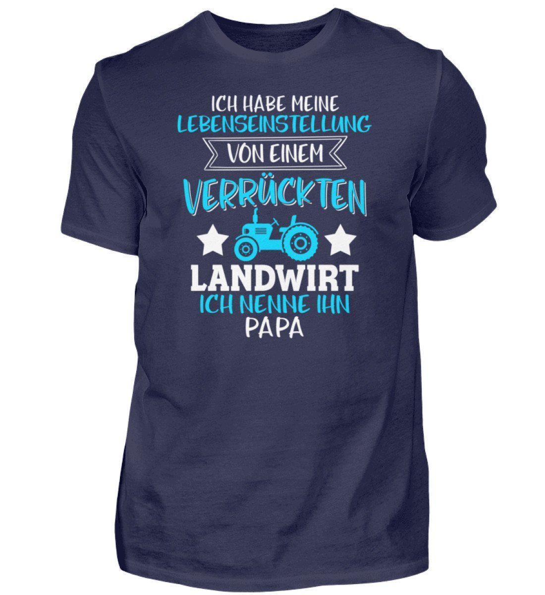 Meine Lebenseinstellung · Herren T-Shirt-Herren Basic T-Shirt-Navy-S-Agrarstarz