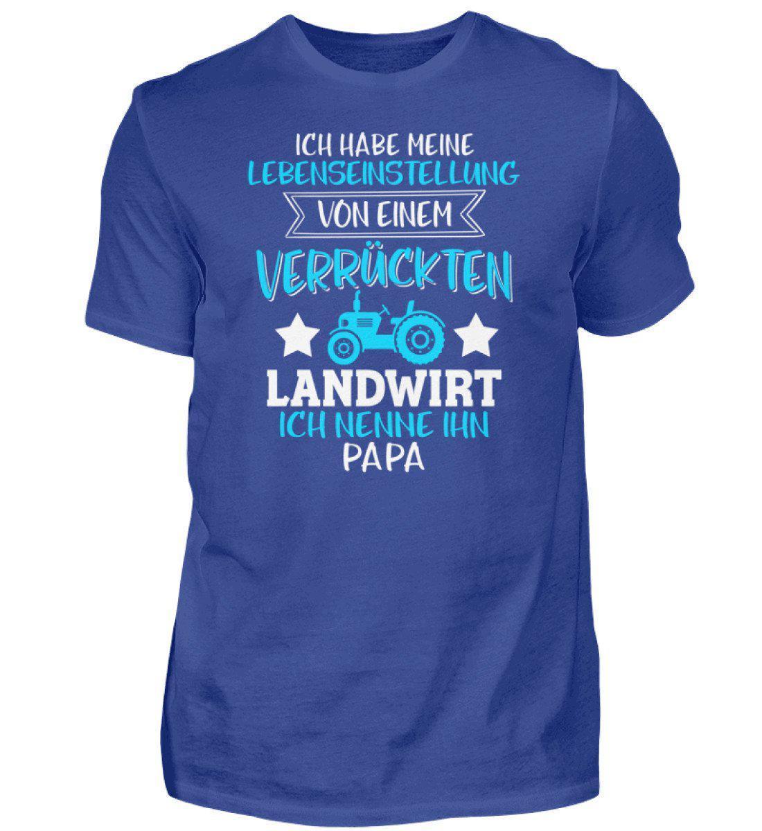 Meine Lebenseinstellung · Herren T-Shirt-Herren Basic T-Shirt-Royal Blue-S-Agrarstarz