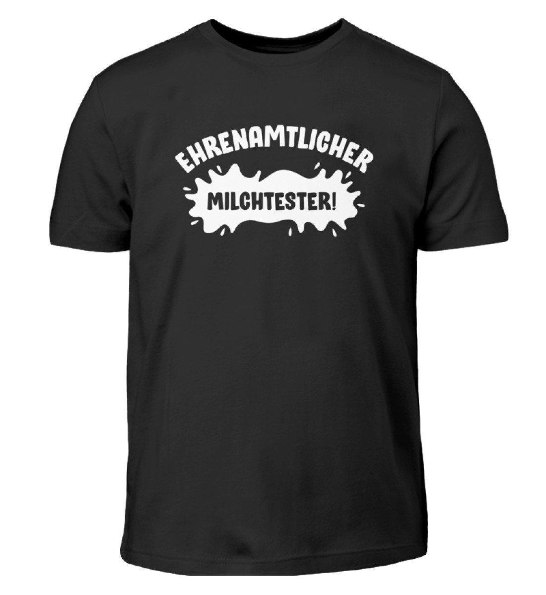 Milchtester · Kinder T-Shirt-Kinder T-Shirt-Black-3/4 (98/104)-Agrarstarz
