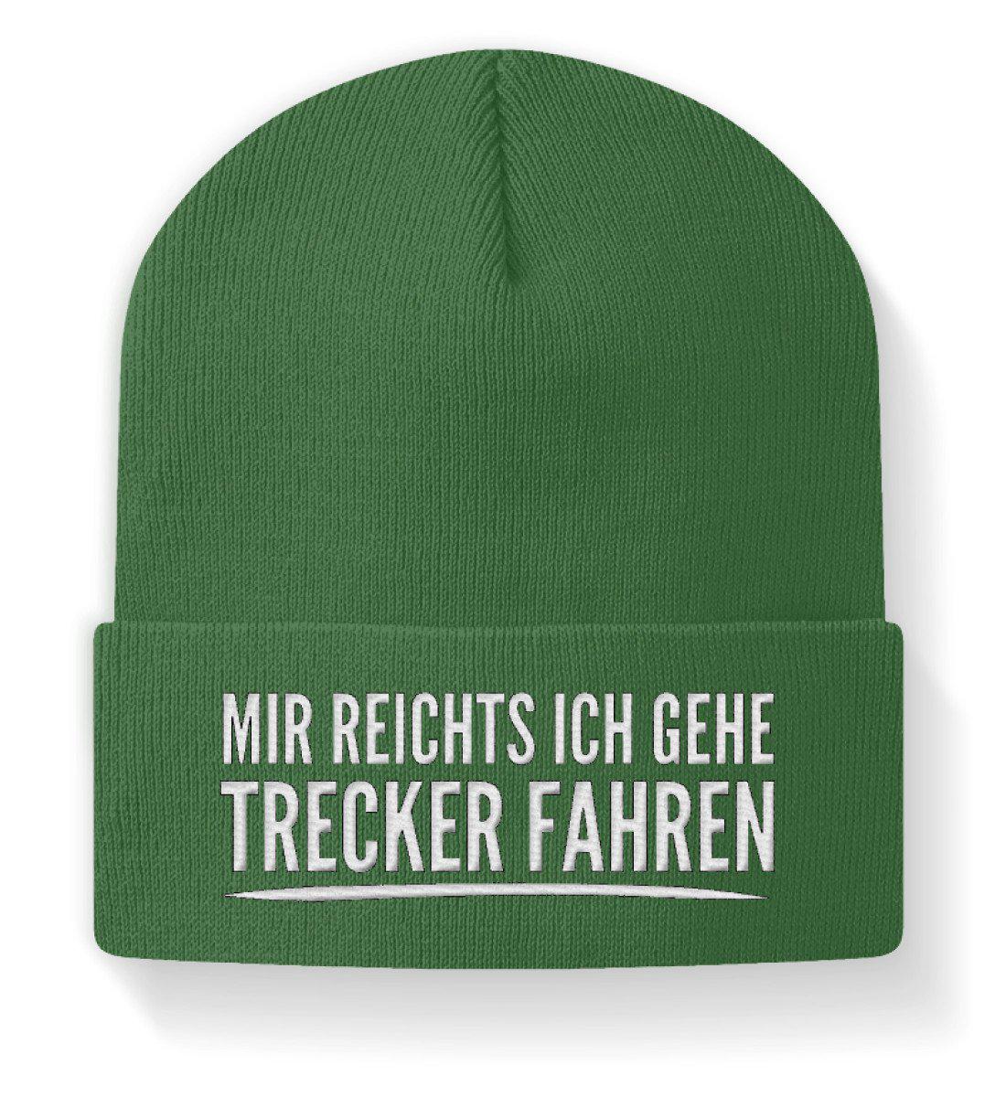 Mir reicht ich gehe Trecker fahren · Beanie Mütze-Beanie mit Stick-Moss Green-M-Agrarstarz