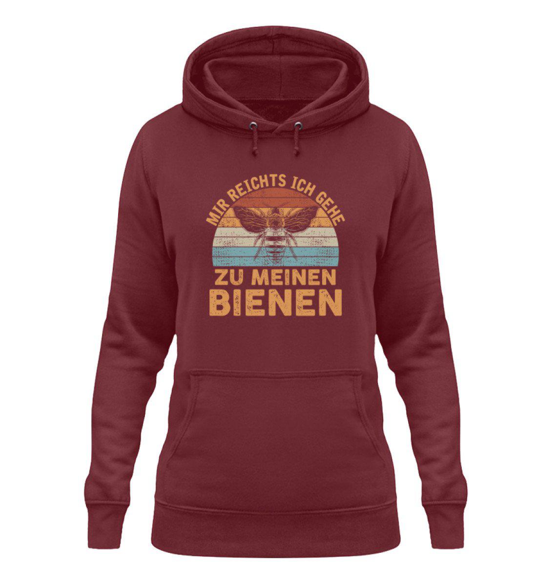 Mir reichts Bienen Retro · Damen Hoodie-Damen Hoodie-Burgundy-XS-Agrarstarz