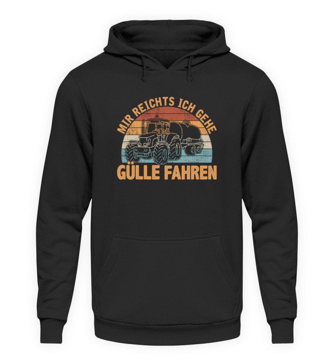 Mir reichts Gülle fahren Retro · Unisex Hoodie-Unisex Hoodie-Jet Black-S-Agrarstarz