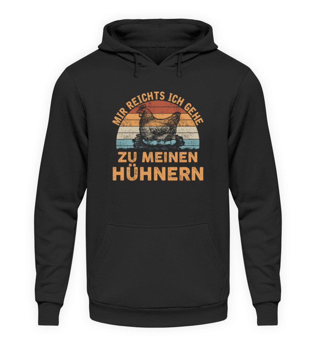 Mir reichts Hühner Retro · Unisex Hoodie-Unisex Hoodie-Jet Black-S-Agrarstarz