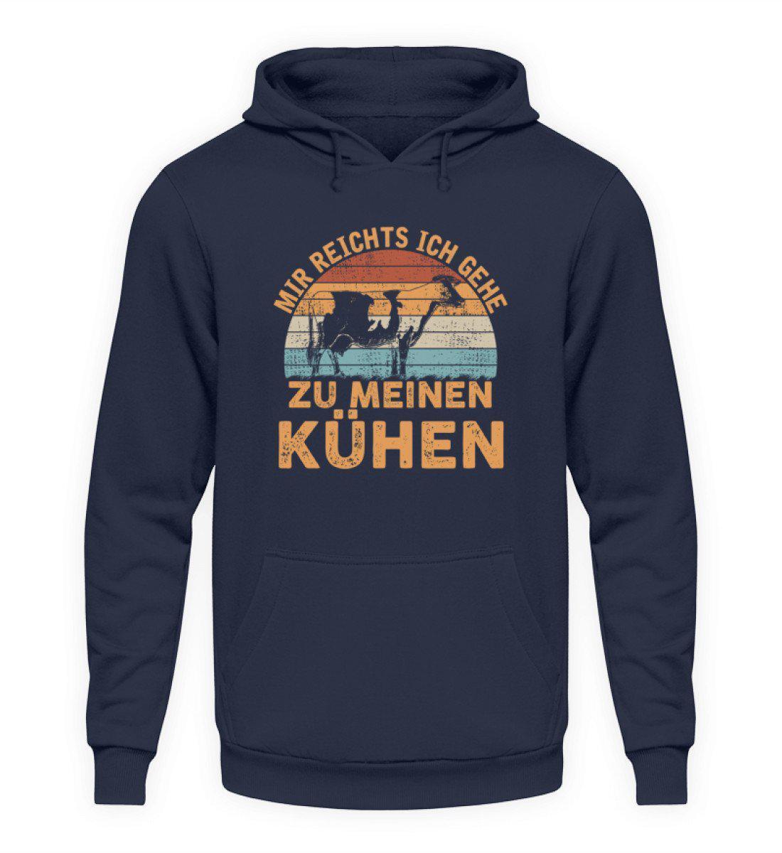 Mir reichts Kühe Retro · Unisex Hoodie-Unisex Hoodie-Oxford Navy-S-Agrarstarz