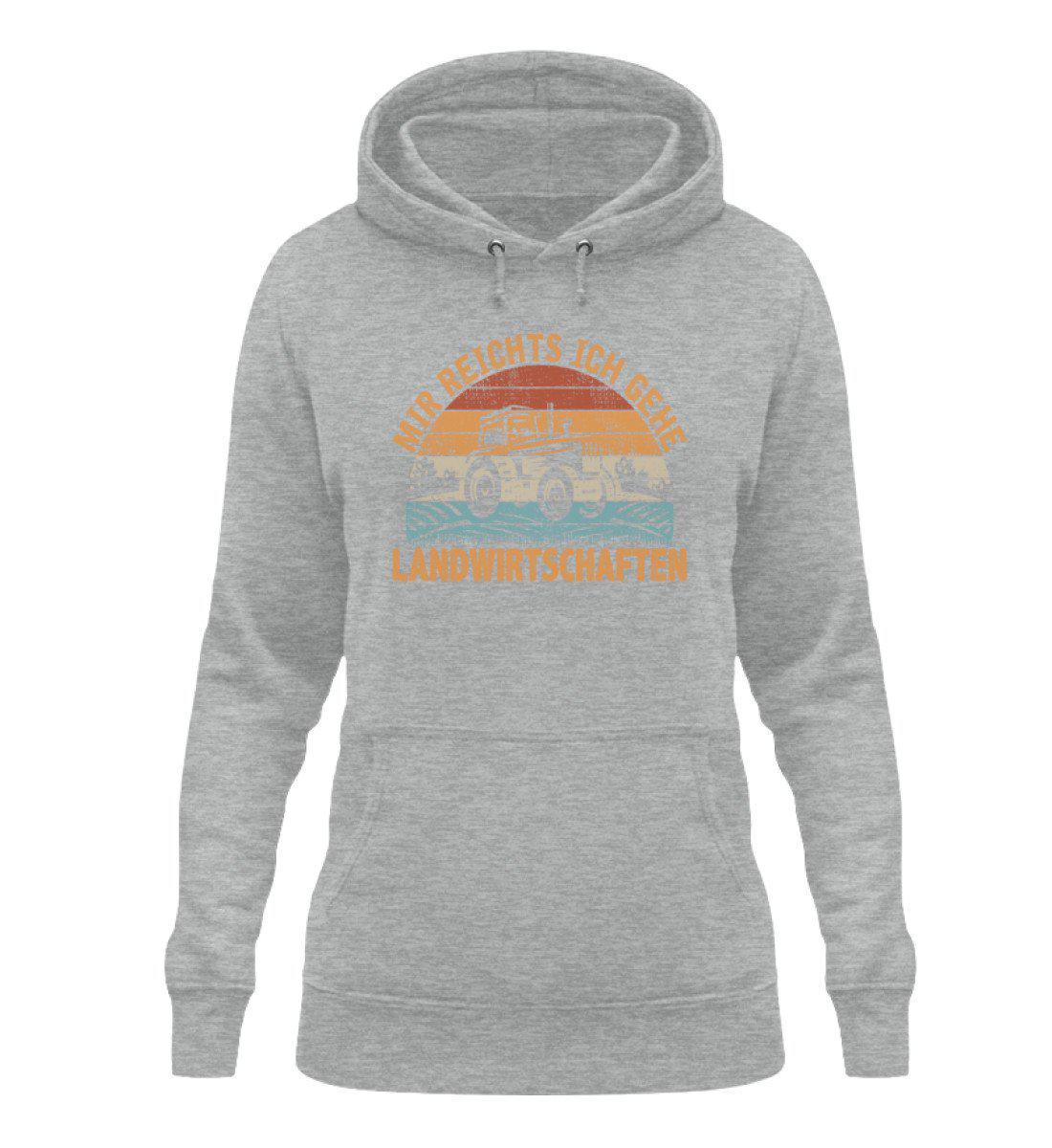 Mir reichts Landwirtschaften Retro · Damen Hoodie-Damen Hoodie-Heather Sport Grey-XS-Agrarstarz