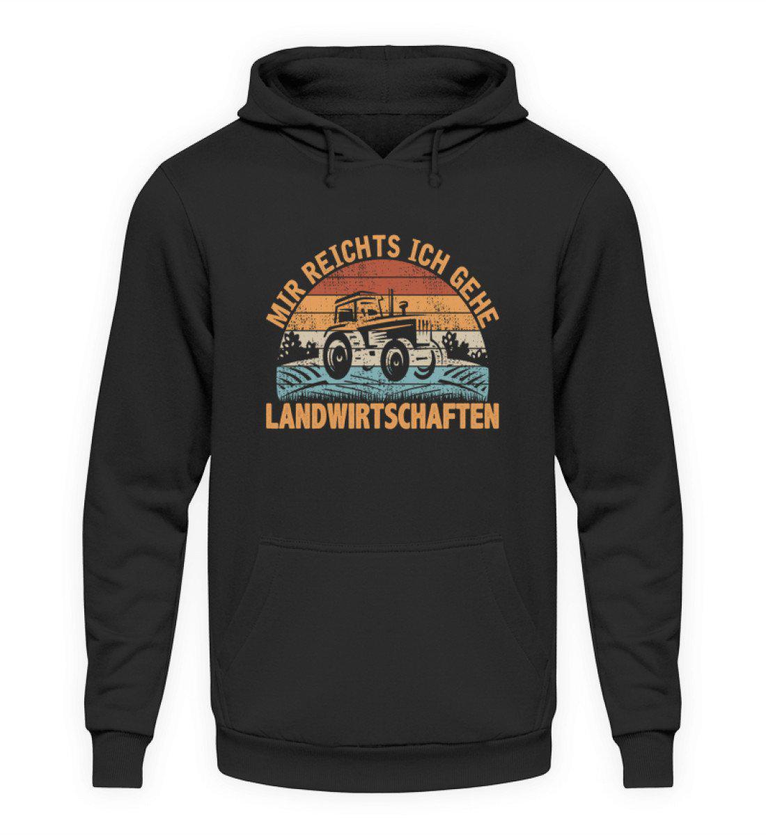 Mir reichts Landwirtschaften Retro · Unisex Hoodie-Unisex Hoodie-Jet Black-S-Agrarstarz