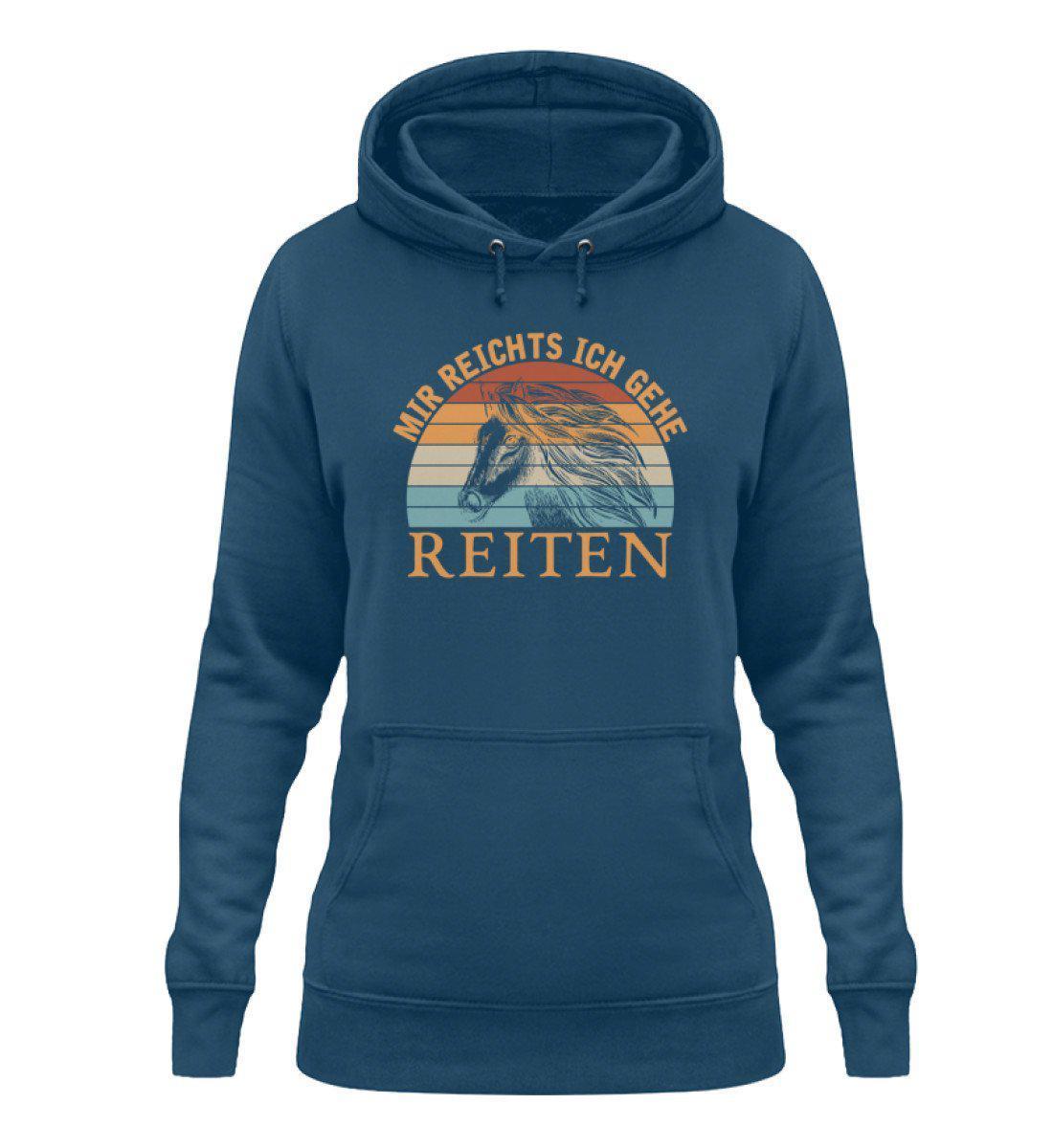 Mir reichts Reiten Retro · Damen Hoodie-Damen Hoodie-Airforce Blue-XS-Agrarstarz