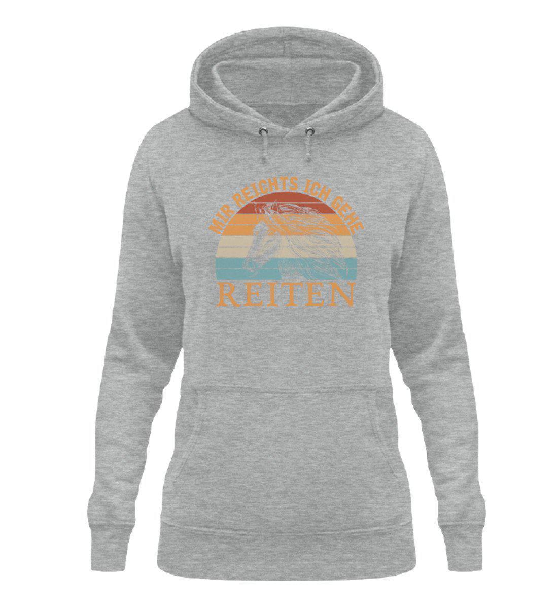 Mir reichts Reiten Retro · Damen Hoodie-Damen Hoodie-Heather Sport Grey-XS-Agrarstarz