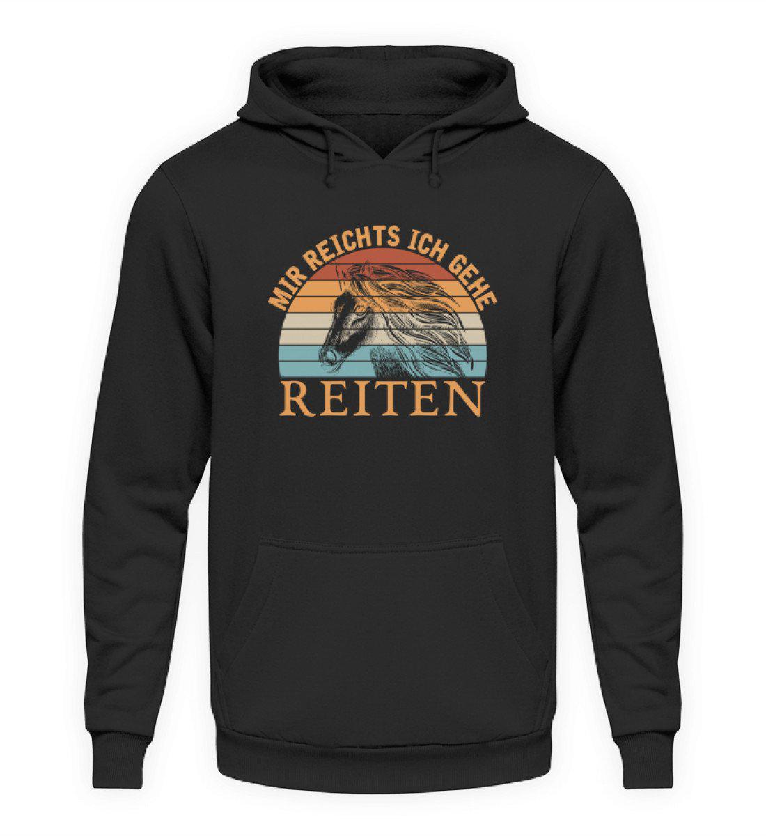 Mir reichts Reiten Retro · Unisex Hoodie-Unisex Hoodie-Jet Black-S-Agrarstarz