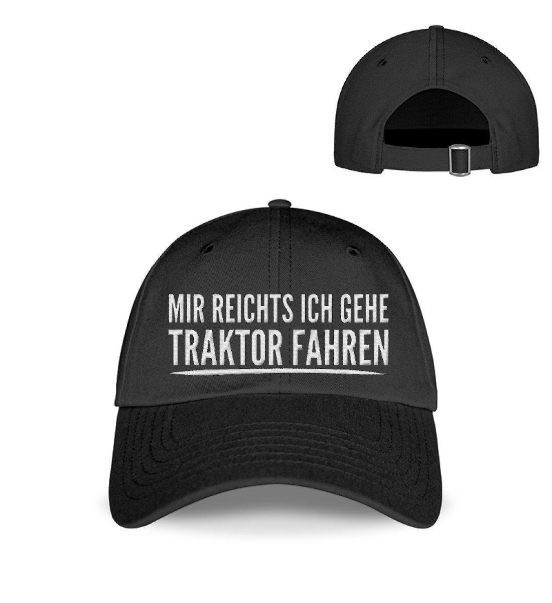 Mir reichts Traktor fahren · Kappe-Baseball Cap mit Stick-Black-Einheitsgröße-Agrarstarz