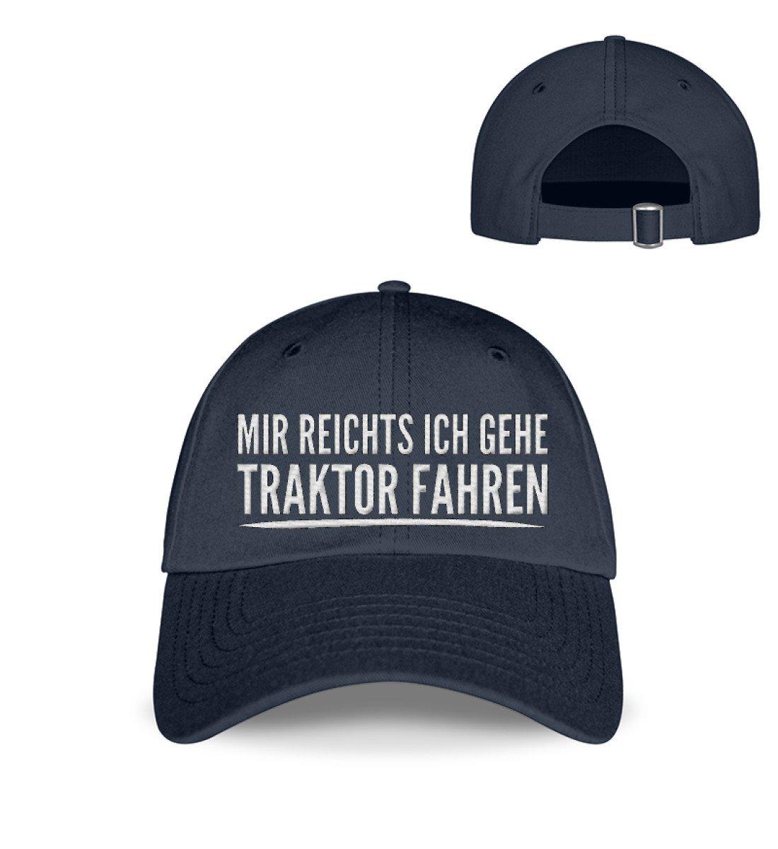 Mir reichts Traktor fahren · Kappe-Baseball Cap mit Stick-Deep Navy-Einheitsgröße-Agrarstarz