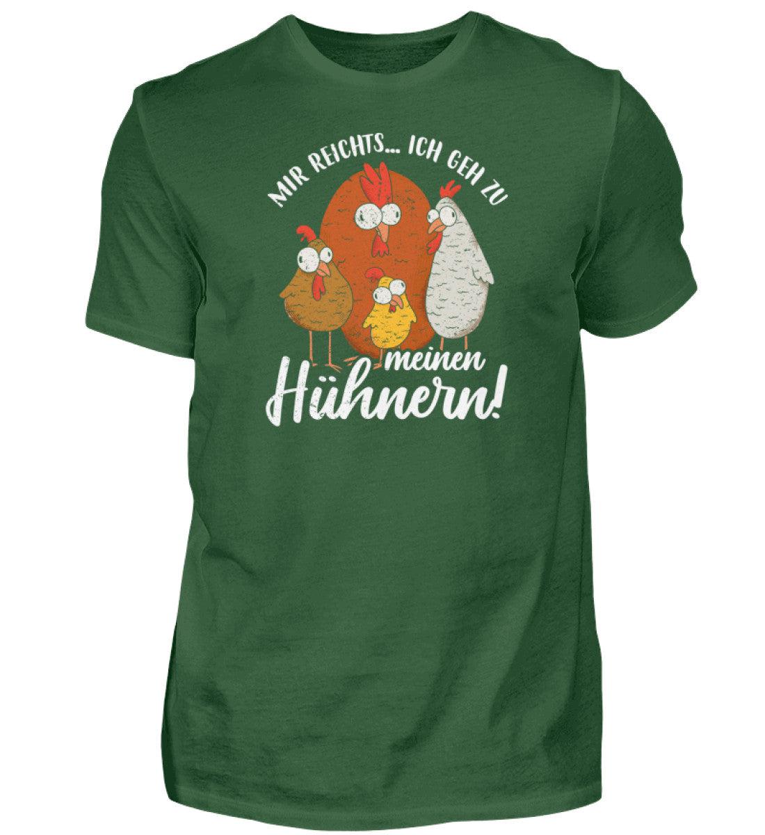 Mir reichts ich geh zu meinen Hühnern · Herren T-Shirt-Herren Basic T-Shirt-Bottle Green-S-Agrarstarz