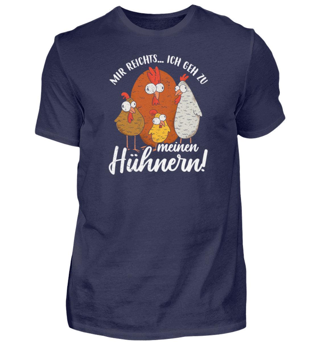 Mir reichts ich geh zu meinen Hühnern · Herren T-Shirt-Herren Basic T-Shirt-Navy-S-Agrarstarz