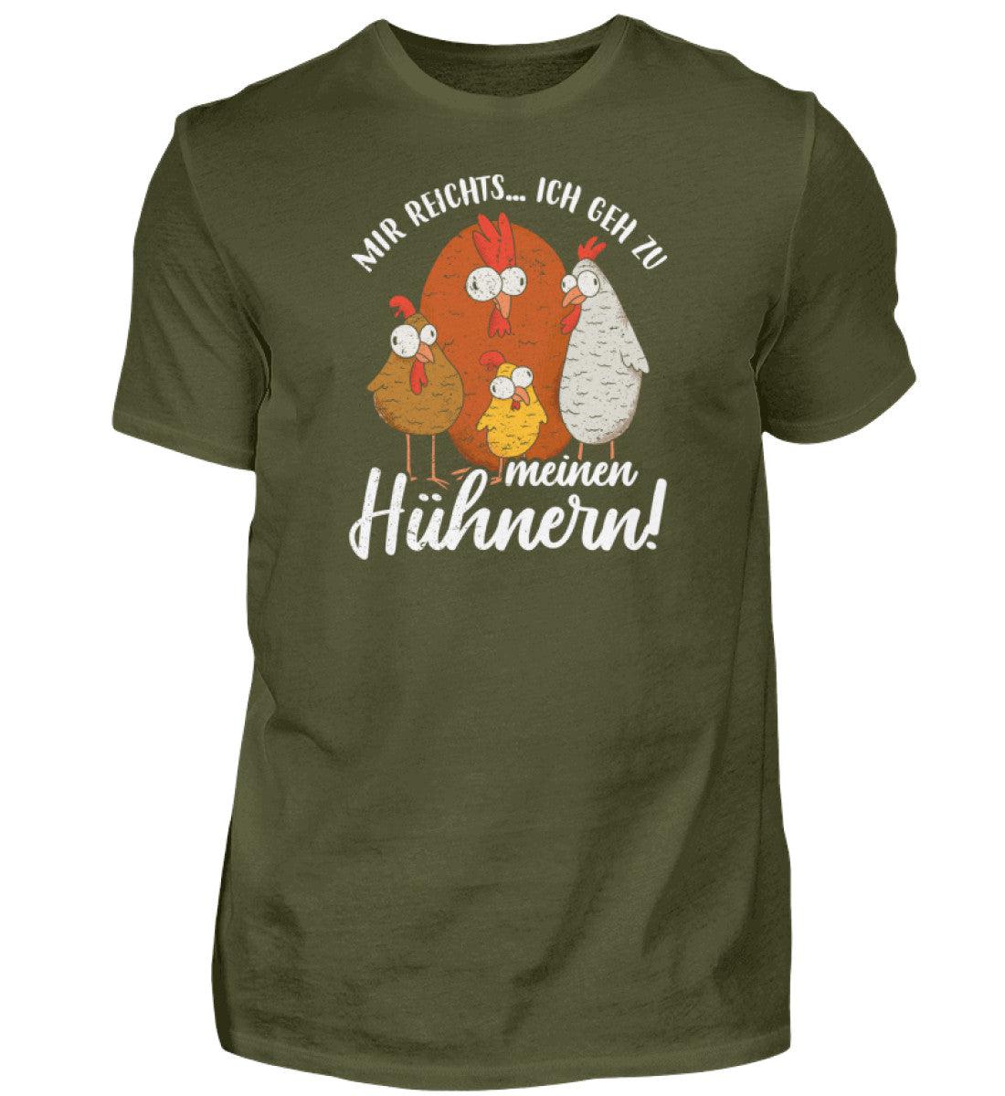 Mir reichts ich geh zu meinen Hühnern · Herren T-Shirt-Herren Basic T-Shirt-Urban Khaki-S-Agrarstarz