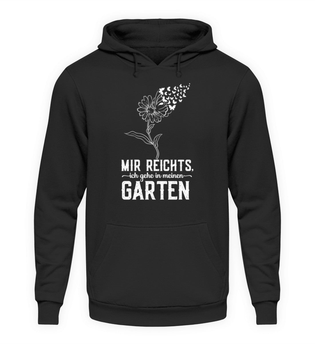 Mir reichts ich gehe in meinen Garten · Unisex Kapuzenpullover Hoodie-Unisex Hoodie-Deep Black-S-Agrarstarz