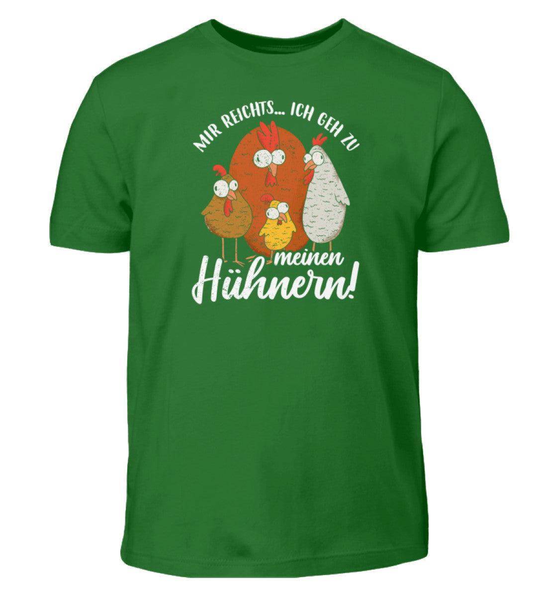 Mir reichts ich gehe zu meinen Hühnern - Kinder T-Shirt-Kinder T-Shirt-Kelly Green-12/14 (152/164)-Agrarstarz