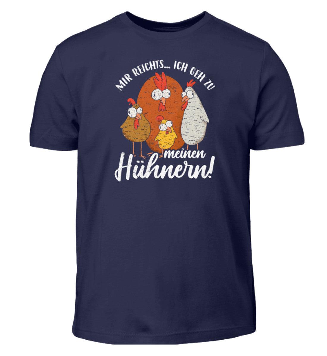 Mir reichts ich gehe zu meinen Hühnern - Kinder T-Shirt-Kinder T-Shirt-Navy-12/14 (152/164)-Agrarstarz