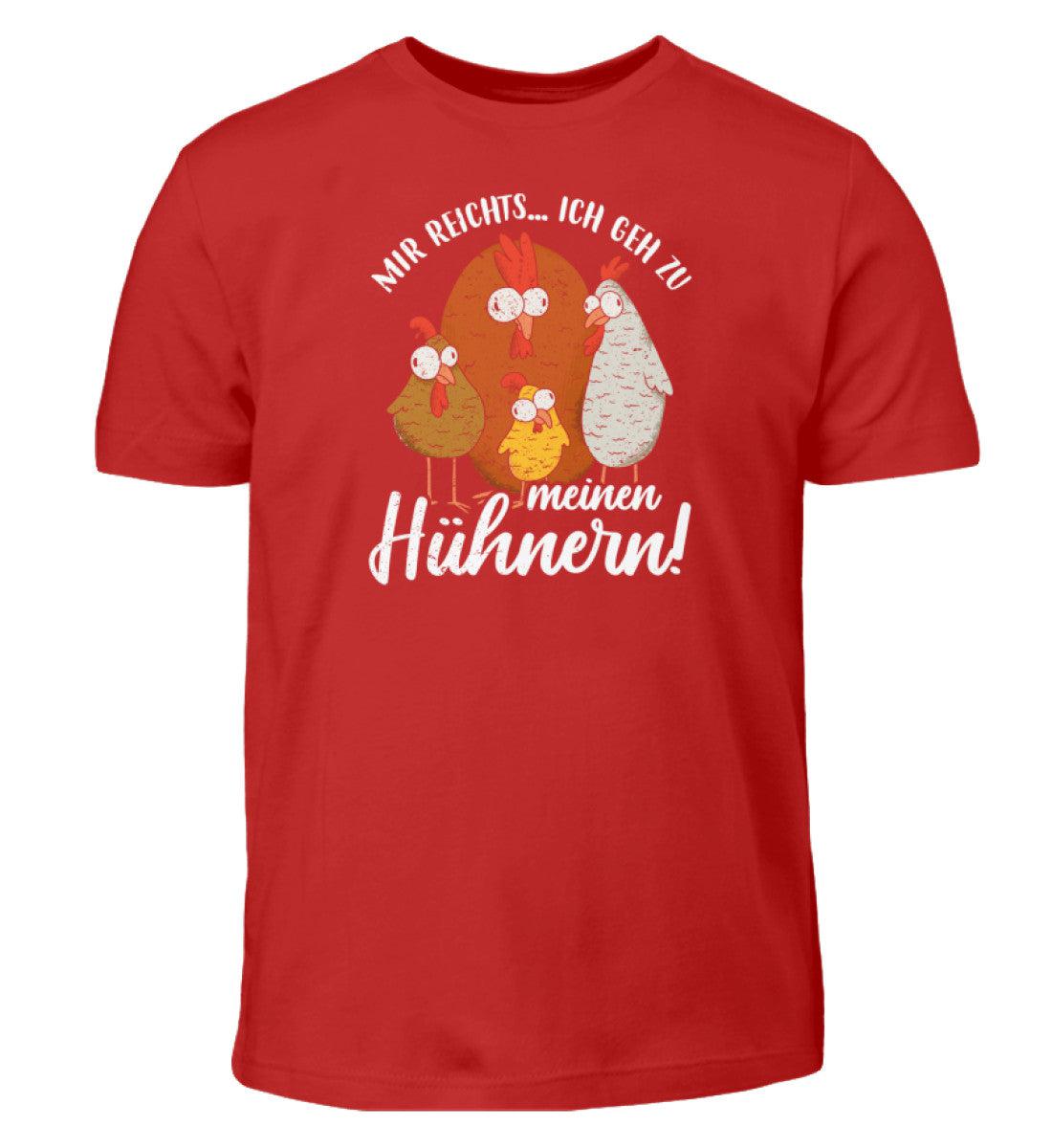 Mir reichts ich gehe zu meinen Hühnern - Kinder T-Shirt-Kinder T-Shirt-Red-12/14 (152/164)-Agrarstarz